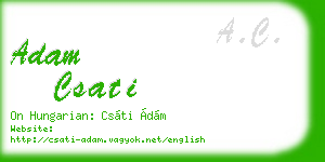 adam csati business card